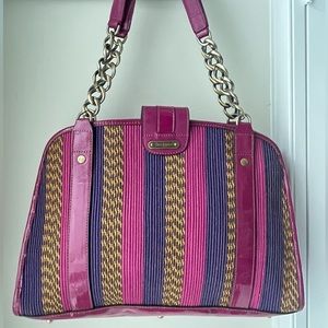 Beautiful Vintage Eric Javits Magenta Handbag !